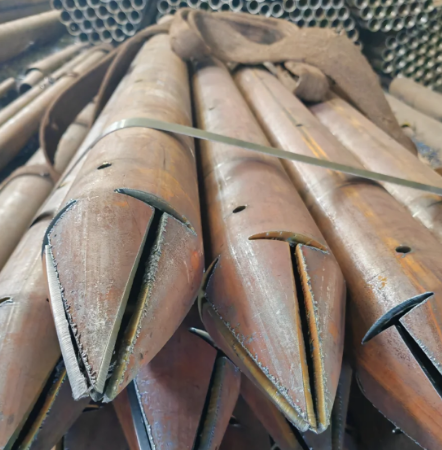 乐东出尖打孔加工无缝注浆钢花管注浆管厂家